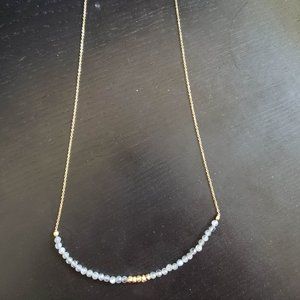 Necklace w/labradorite beads